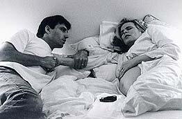 Woman in Labor with Partner
